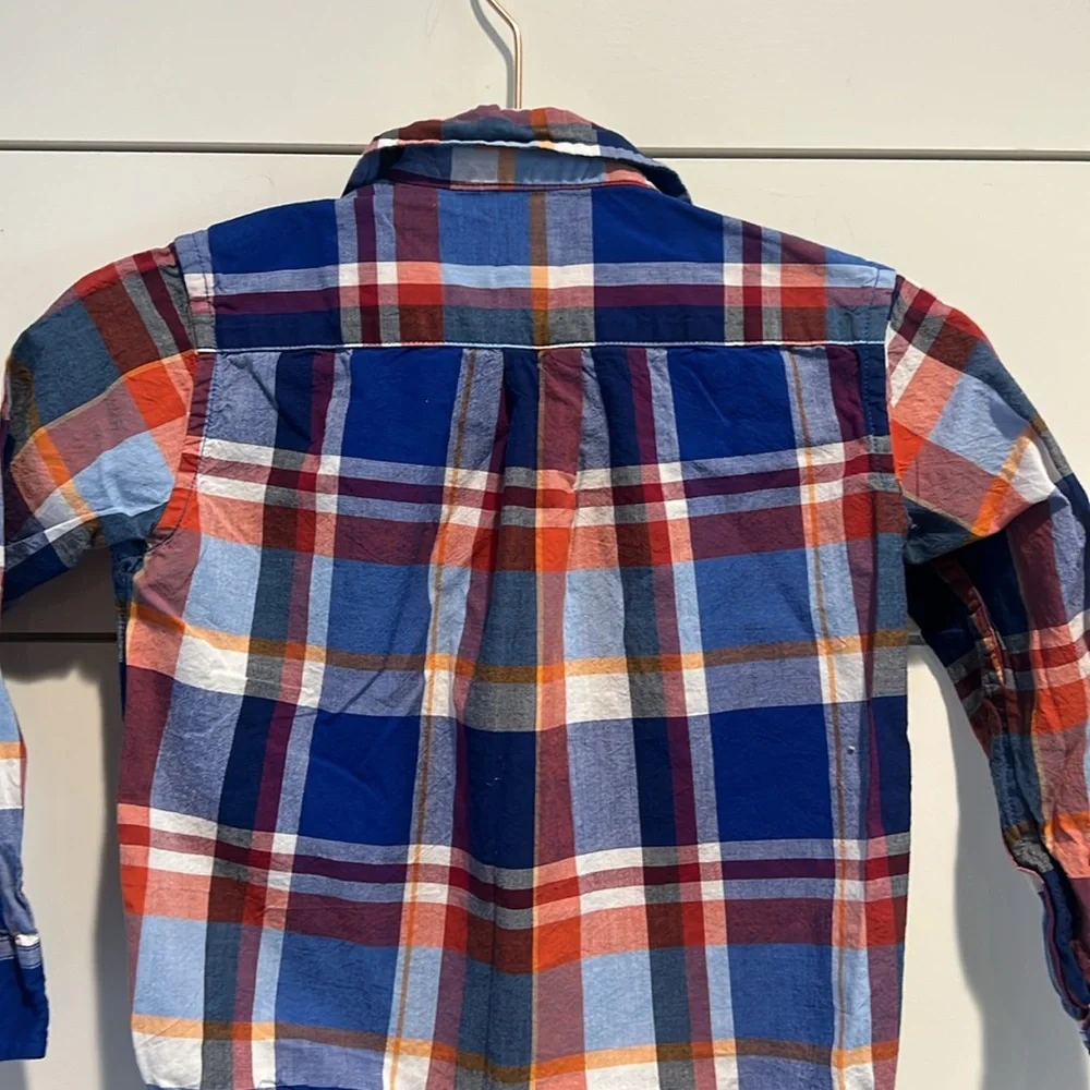 Boys Janie and Jack Plaid Shirt - 3T - Picture 4 of 4